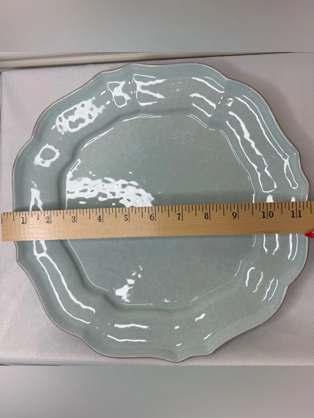 Blue Casa Stone by Casafina Made in Portugal 2 Salad Plates & 1 Dinner Plate